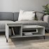Mesa de centro madera contrachapada gris hormigón 100x50x45