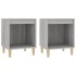 Mesitas de noche 2 unidades gris Sonoma 40x35x50