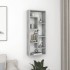 Estantería de pared contrachapada gris hormigón 36x16x90