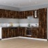 Mueble colgante madera ingeniería roble ahumado
