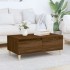 Mesa de centro madera contrachapada marrón roble 90x50x36,5