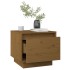 Mesita de noche madera maciza de pino marrón miel 35x34x32
