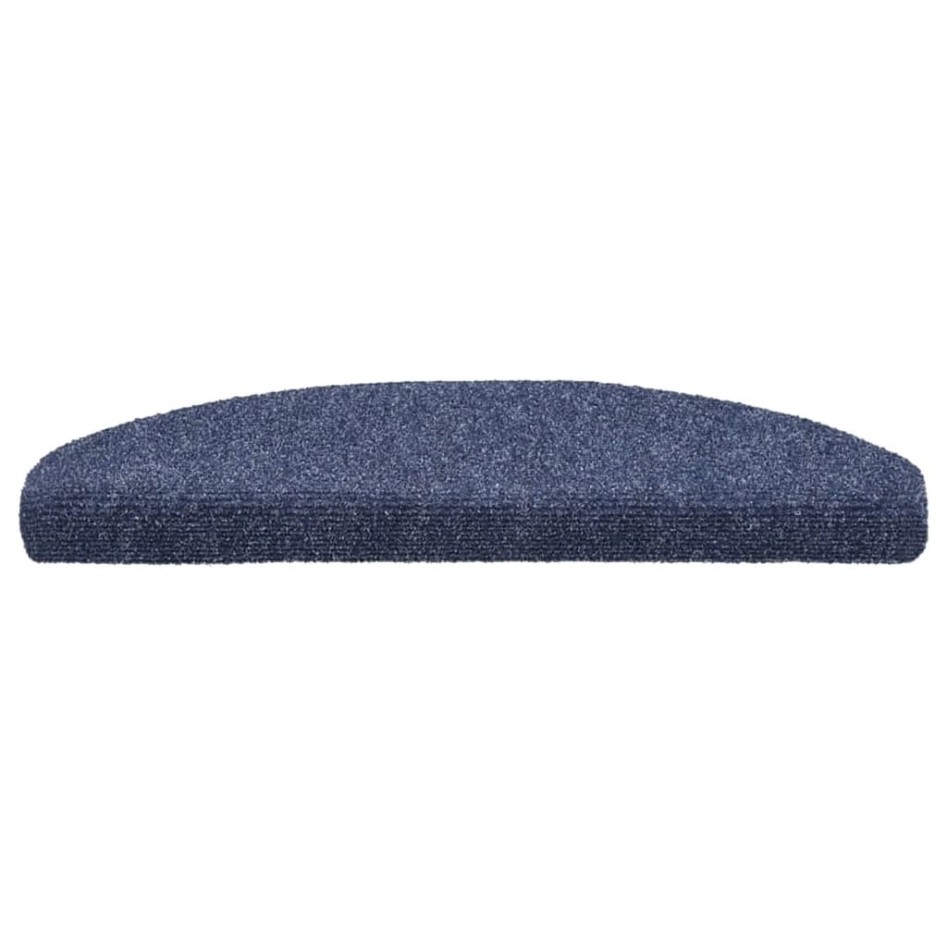 Alfombrilla de escaleras 15 uds tela punzonada 65x21x4 cm