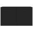 Armario de pared madera contrachapada negro 60x36,5x35