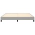 Estructura de cama box spring tela gris claro 160x200