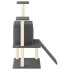 Rascador para gatos con postes de sisal gris oscuro 110