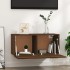 Armario de pared madera ingeniería roble marrón 80x35x36,5