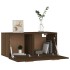 Armario de pared madera ingeniería roble marrón 80x35x36,5