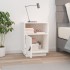 Mesita de noche madera maciza de pino blanco 40x34x55