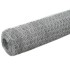 Alambrada de gallinero acero galvanizado plateado