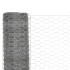 Alambrada de gallinero acero galvanizado plateado