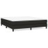 Estructura de cama box spring tela negro 160x200