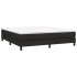 Estructura de cama box spring tela negro 160x200