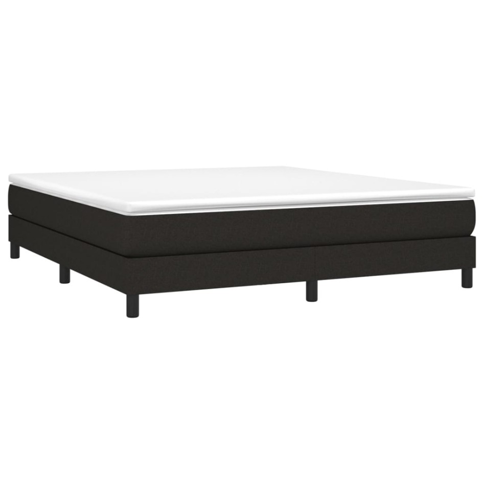 Estructura de cama box spring tela negro 160x200