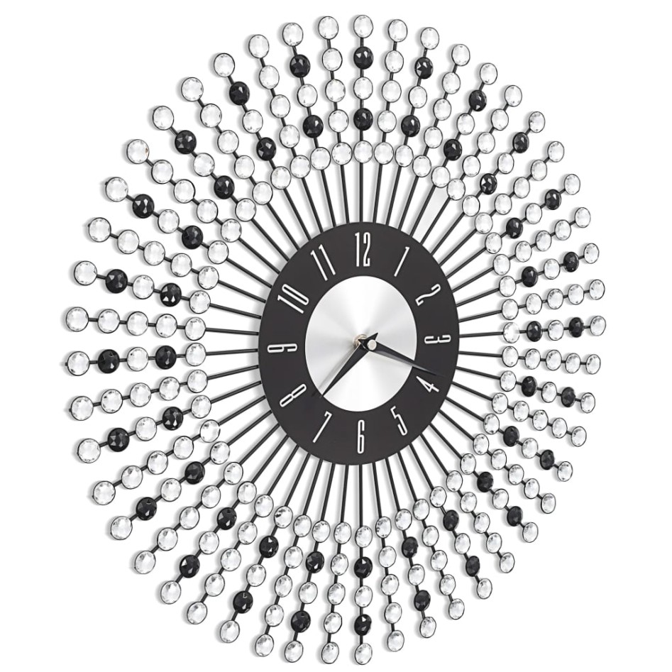 Reloj de pared de metal negro 43