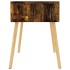 Mesita de noche madera de ingeniería roble ahumado 40x40x56