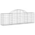 Cesta de gaviones forma arco hierro galvanizado 200x30x60/80