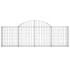 Cesta de gaviones forma arco hierro galvanizado 200x30x60/80