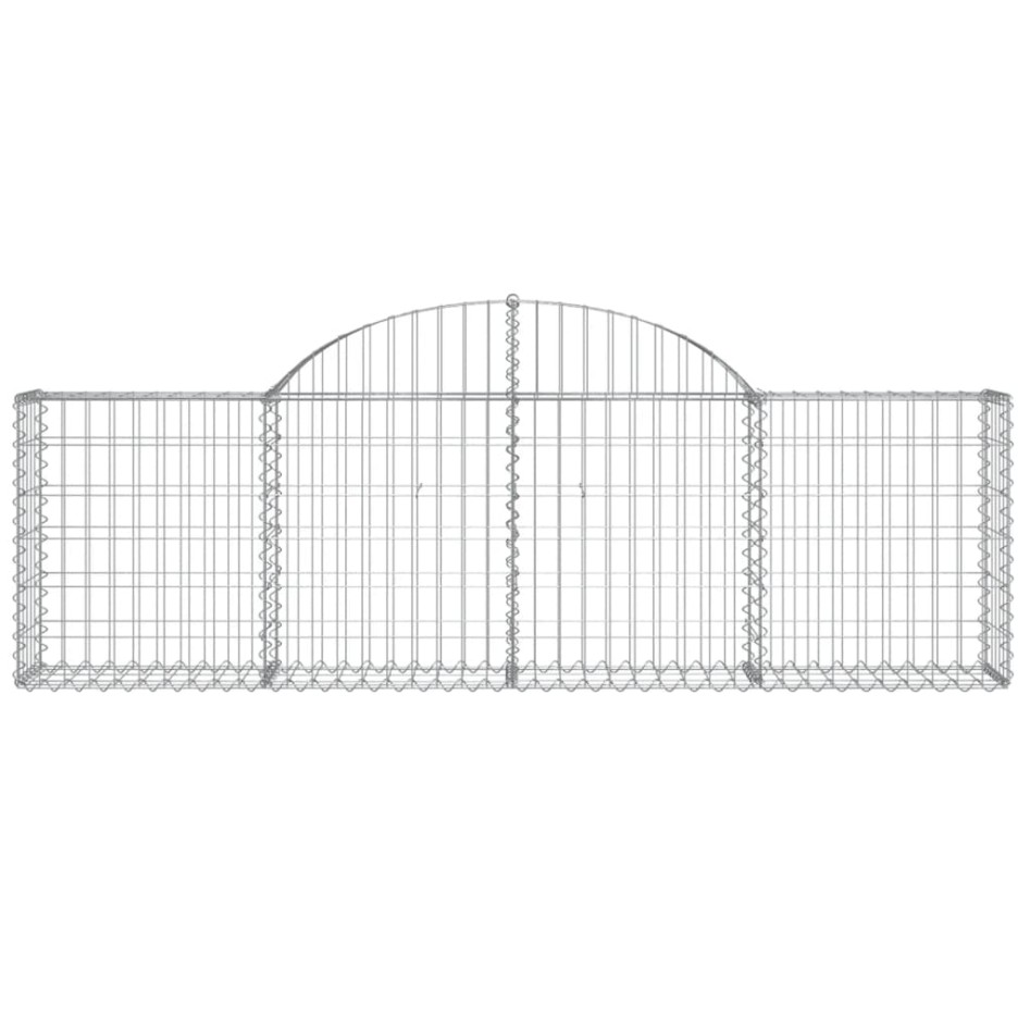 Cesta de gaviones forma arco hierro galvanizado 200x30x60/80