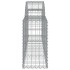 Cesta de gaviones forma arco hierro galvanizado 200x30x60/80
