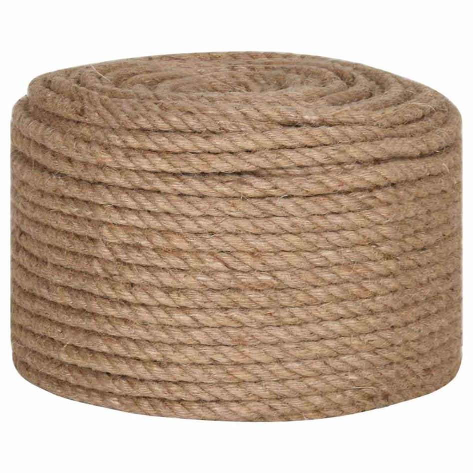 Cuerda de yute 50 m de longitud y 14 mm de