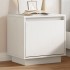 Mesita de noche de madera maciza de pino blanco 40x30x40