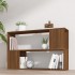 Estantería de madera contrachapada marrón roble 100x24x63