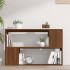 Estantería de madera contrachapada marrón roble 100x24x63