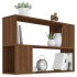 Estantería de madera contrachapada marrón roble 100x24x63
