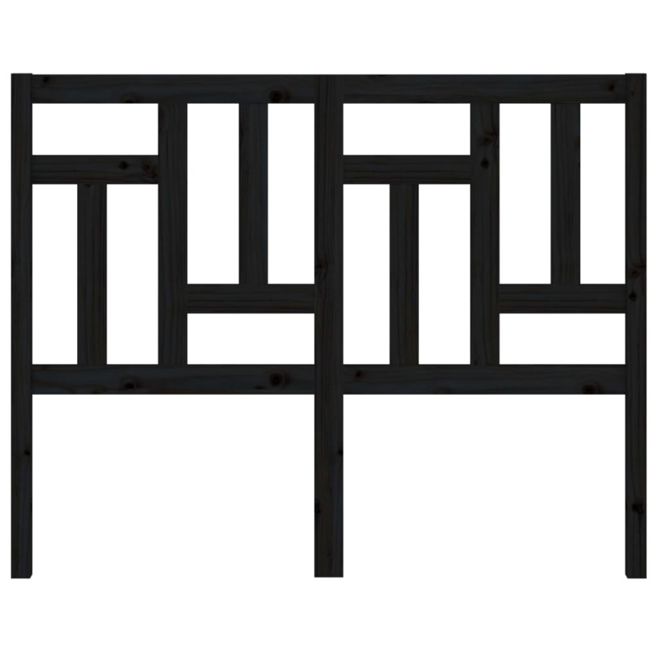 Cabecero de cama madera maciza de pino negro 205,5x4x100