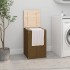 Baúl para colada madera maciza pino marrón miel 44x44x66