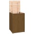 Baúl para colada madera maciza pino marrón miel 44x44x66