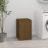 Baúl para colada madera maciza pino marrón miel 44x44x66