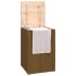 Baúl para colada madera maciza pino marrón miel 44x44x66