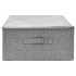 Caja de almacenaje tela gris 70x40x18