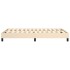 Estructura de cama box spring tela color crema 120x200