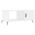 Mesa de centro madera contrachapada blanco brillo 90x50x40
