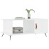 Mesa de centro madera contrachapada blanco brillo 90x50x40
