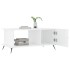 Mesa de centro madera contrachapada blanco brillo 90x50x40
