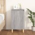 Mesita de noche madera contrachapada gris Sonoma 40x35x70