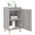 Mesita de noche madera contrachapada gris Sonoma 40x35x70