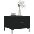 Mesa de centro madera contrachapada negro 50x50x40