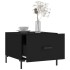 Mesa de centro madera contrachapada negro 50x50x40