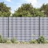 Panel de valla de PVC gris claro 70x0,19