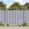 Panel de valla de PVC gris claro 70x0,19 m