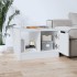 Mesa de centro madera contrachapada blanco 50x50x36