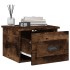 Mesita de noche de pared color roble ahumado 41,5x36x28