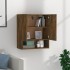 Armario de pared madera contrachapada roble ahumado 60x31x70