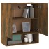 Armario de pared madera contrachapada roble ahumado 60x31x70