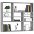 Estantería de pared madera ingeniería gris Sonoma 90x16x78
